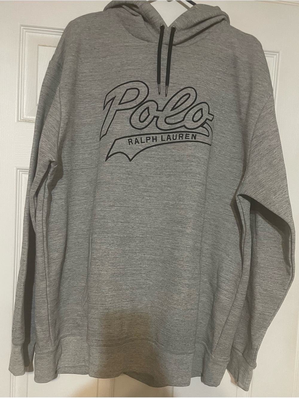 Ralph Lauren Gray Polo Script Hoodie Men’s XL Tall